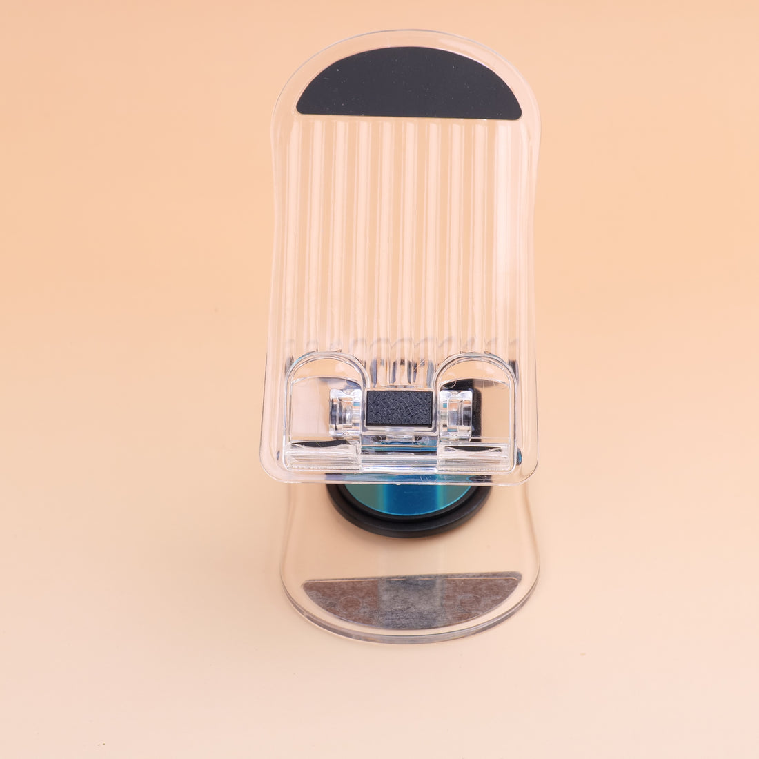 SOPORTE PARA CELULAR TRANSPARENTE - NEGRO