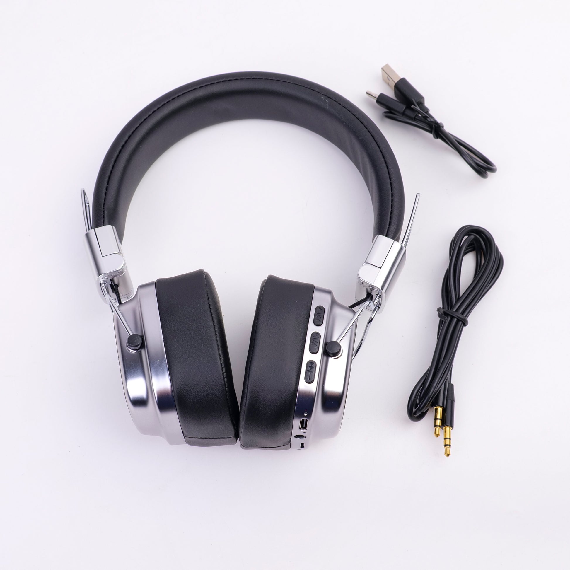 AUDIFONOS BLUETOOTH RETRO - NEGROS