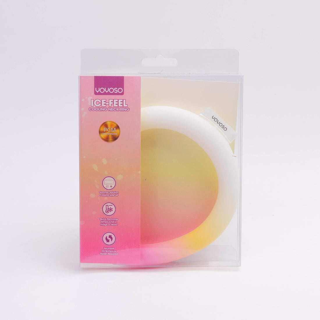 BOLSA DE HIELO PARA EL CUELLO ROSADA - M