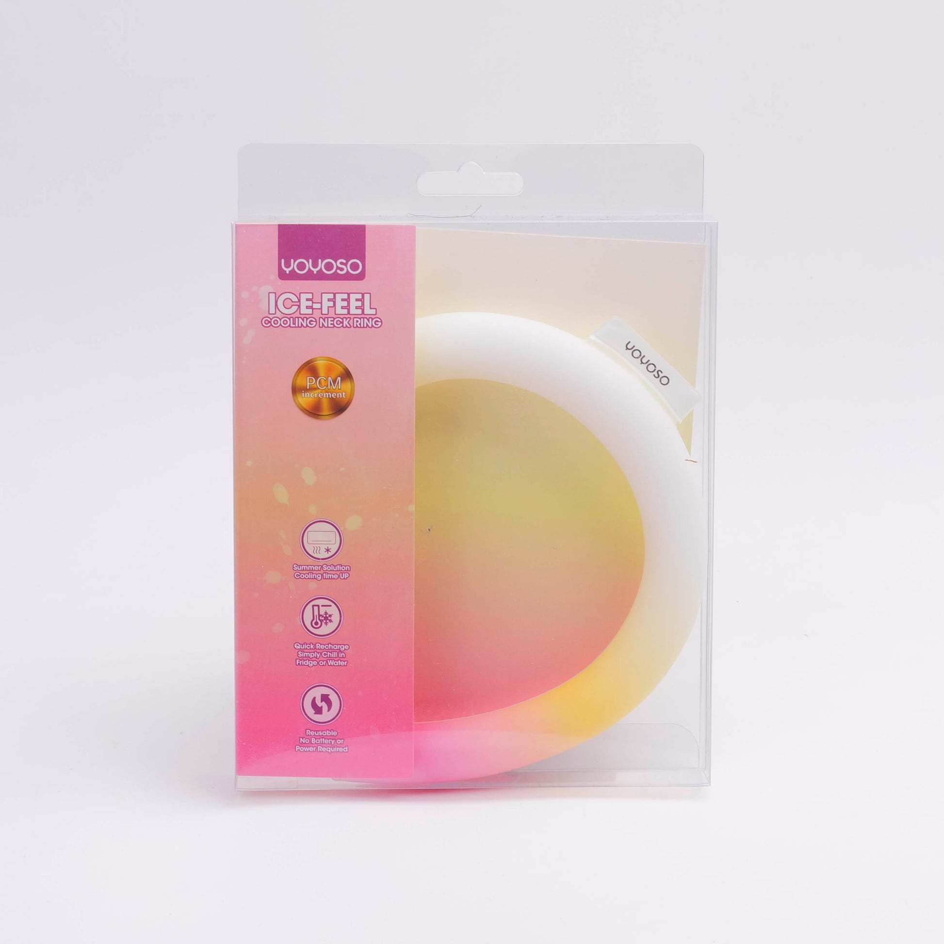 BOLSA DE HIELO PARA EL CUELLO ROSADA - M