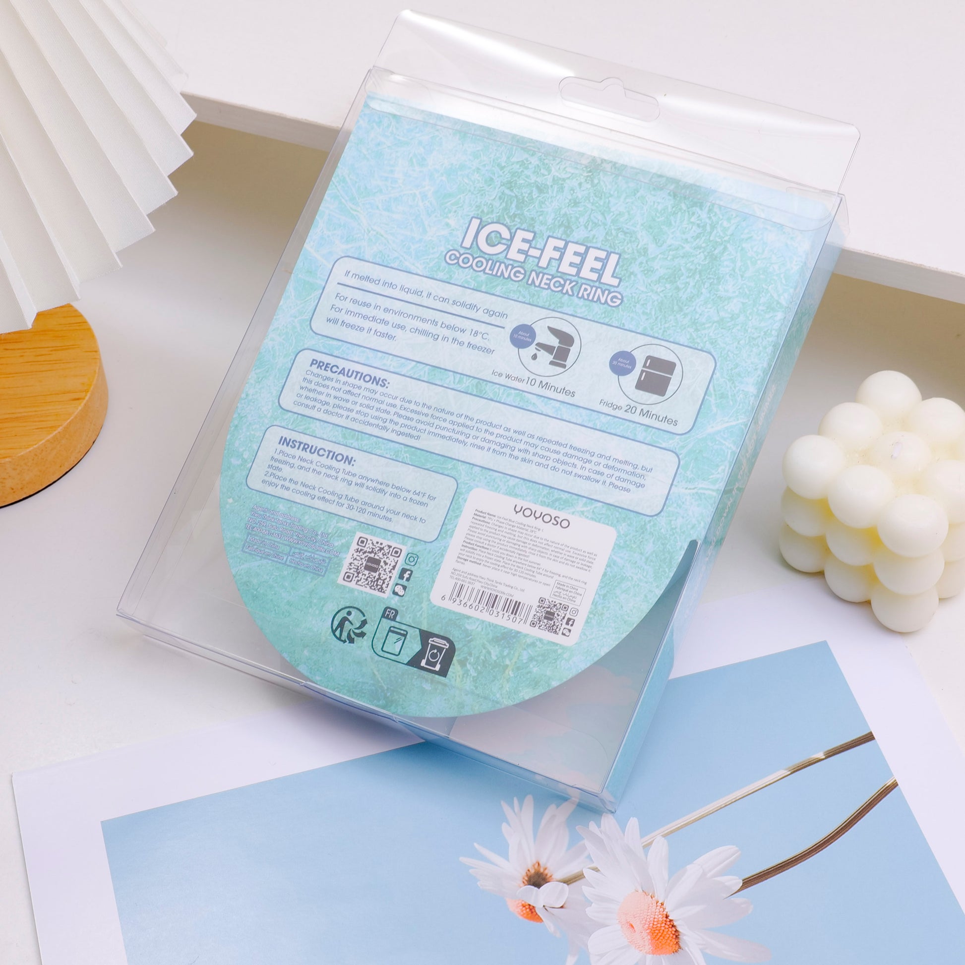 BOLSA DE HIELO PARA EL CUELLO AZUL - L