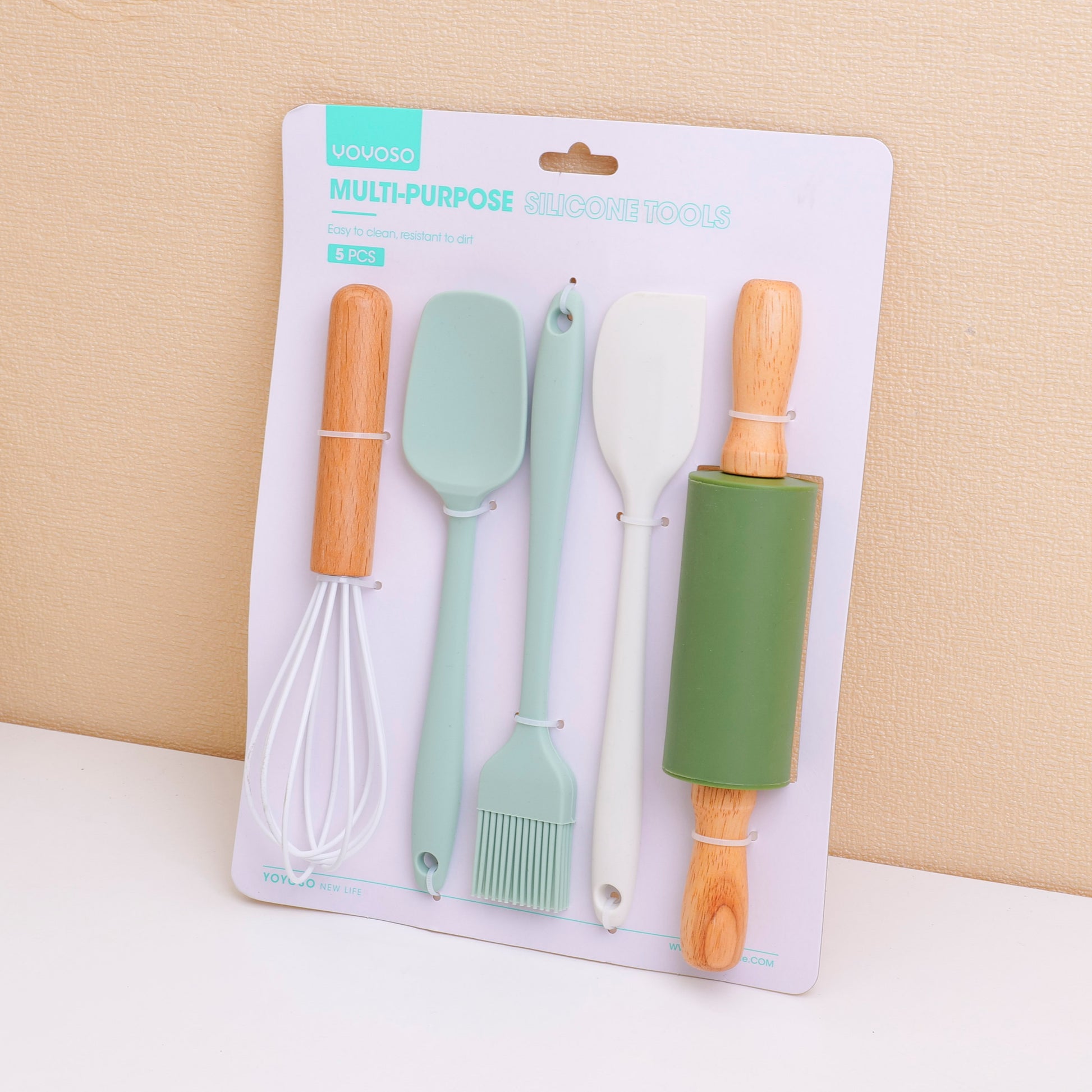 SET DE UTENCILIOS PARA LA COCINA DE SILICONA TIPO 2- 5UND