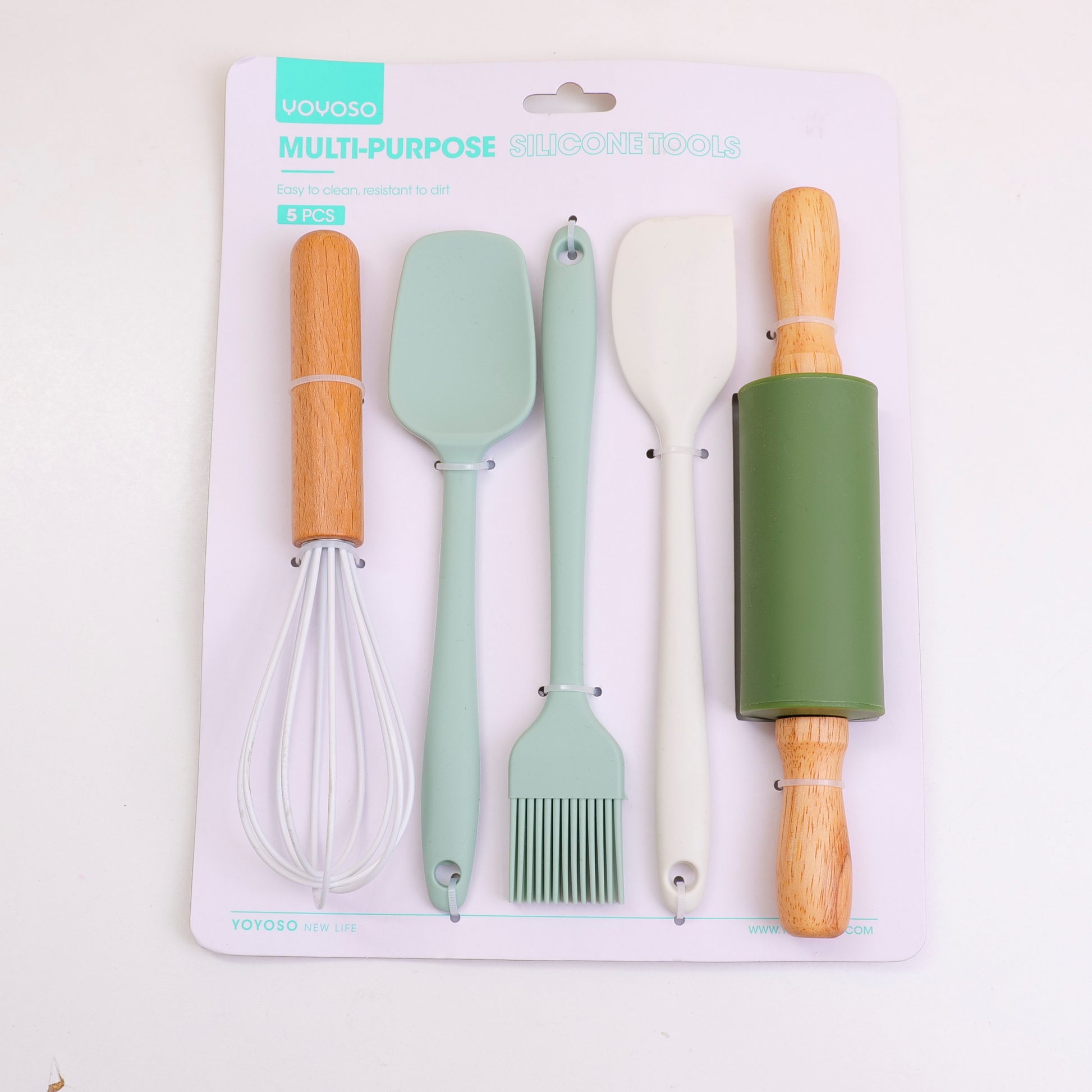 SET DE UTENCILIOS PARA LA COCINA DE SILICONA TIPO 2- 5UND