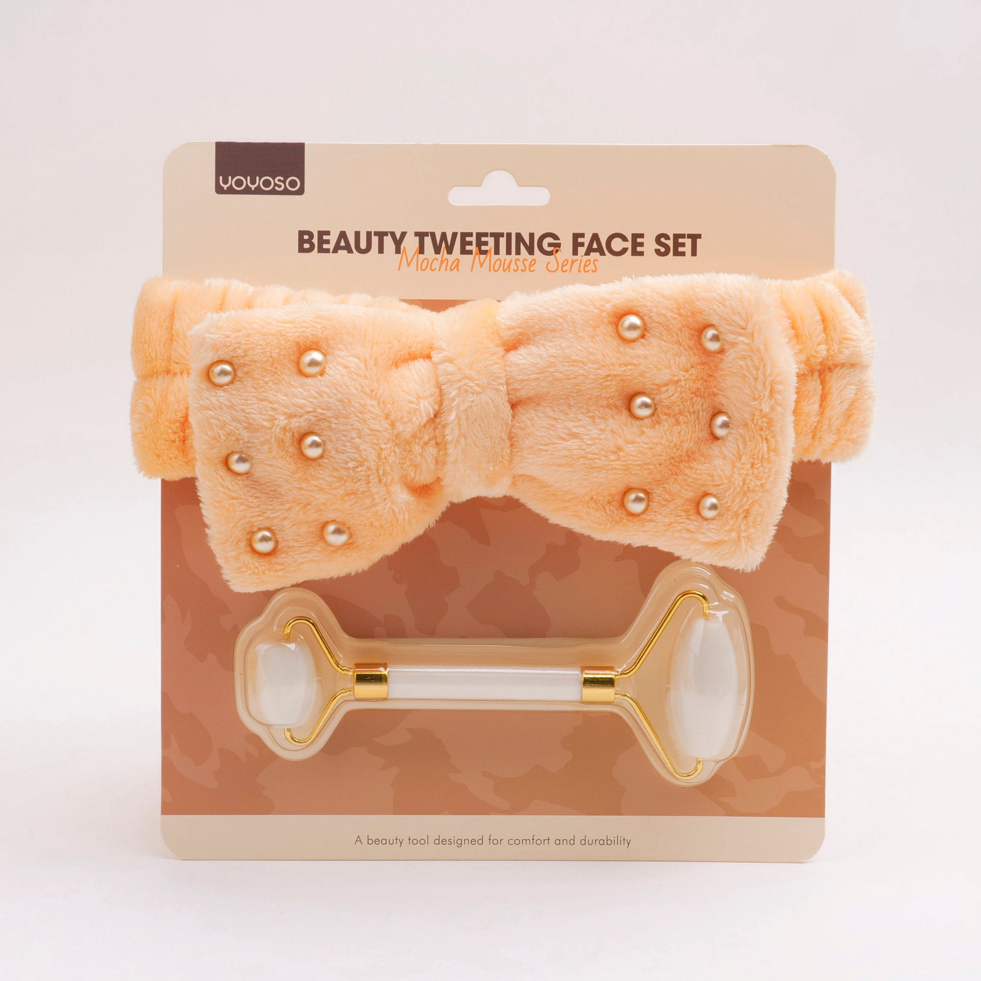 SET DE BELLEZA - DIADEMA Y ROLLER