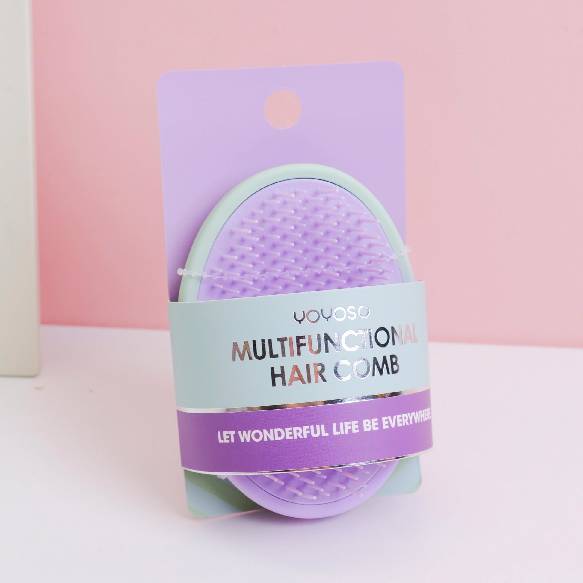 CEPILLO MASAJEADOR PARA CUERO CABELLUDO -MORADO