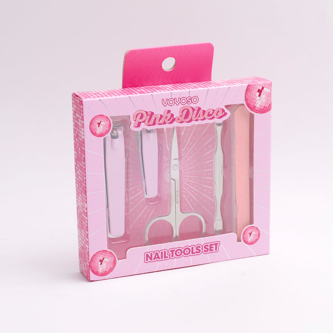 SET DE UÑAS ROSADO - 5UND