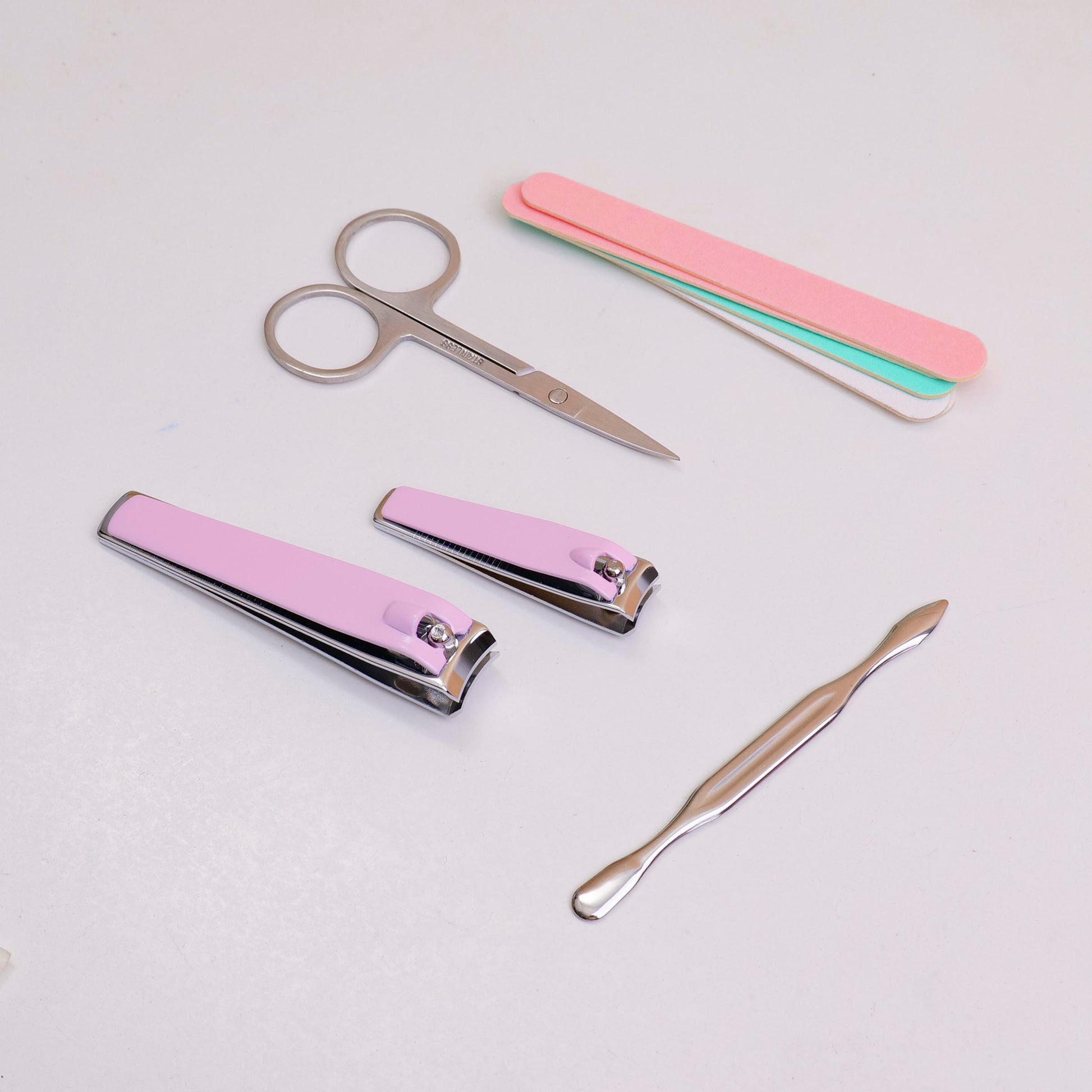 SET DE UÑAS ROSADO - 5UND