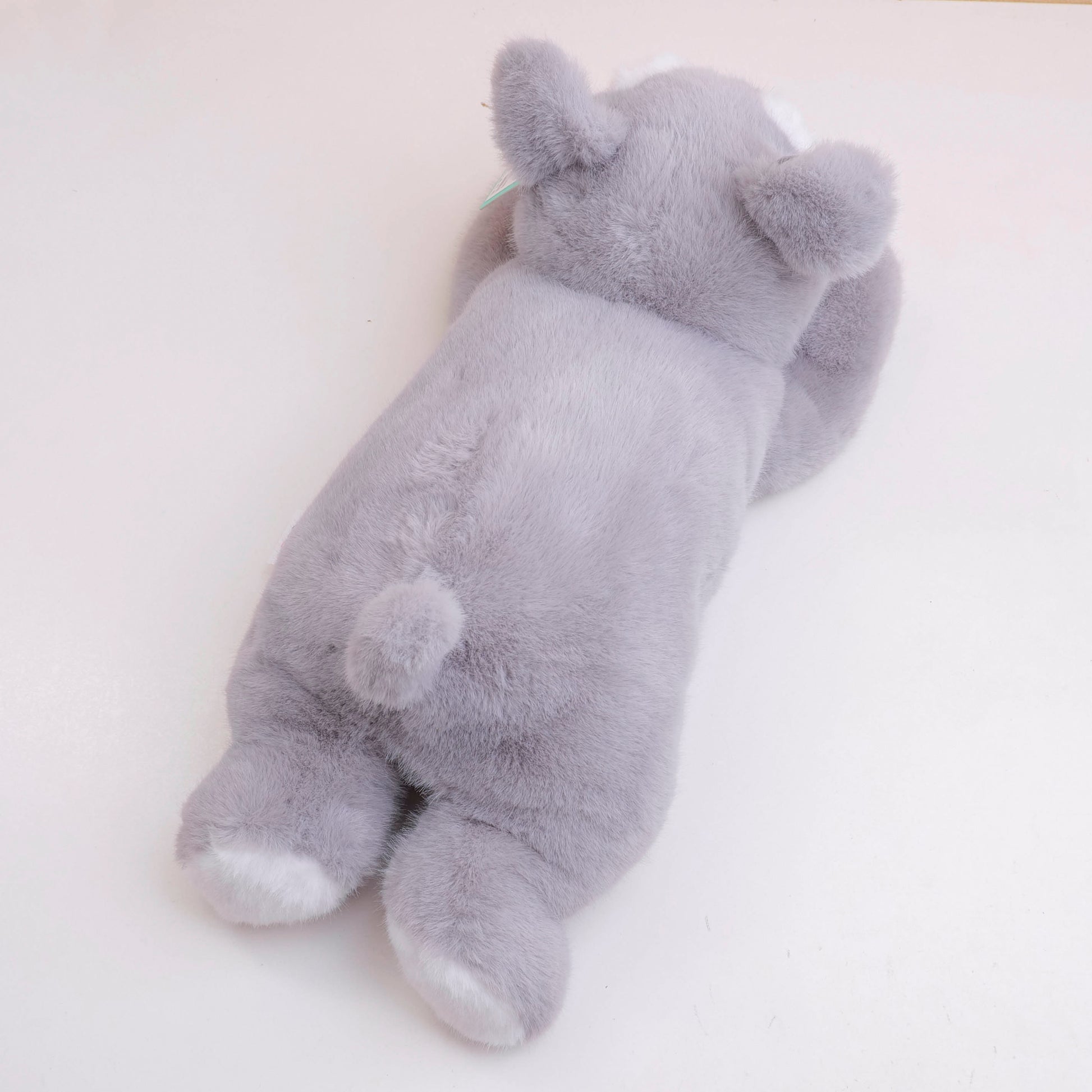 PELUCHES - PERRITO SCHNAUZER ACOSTADO - 45CM