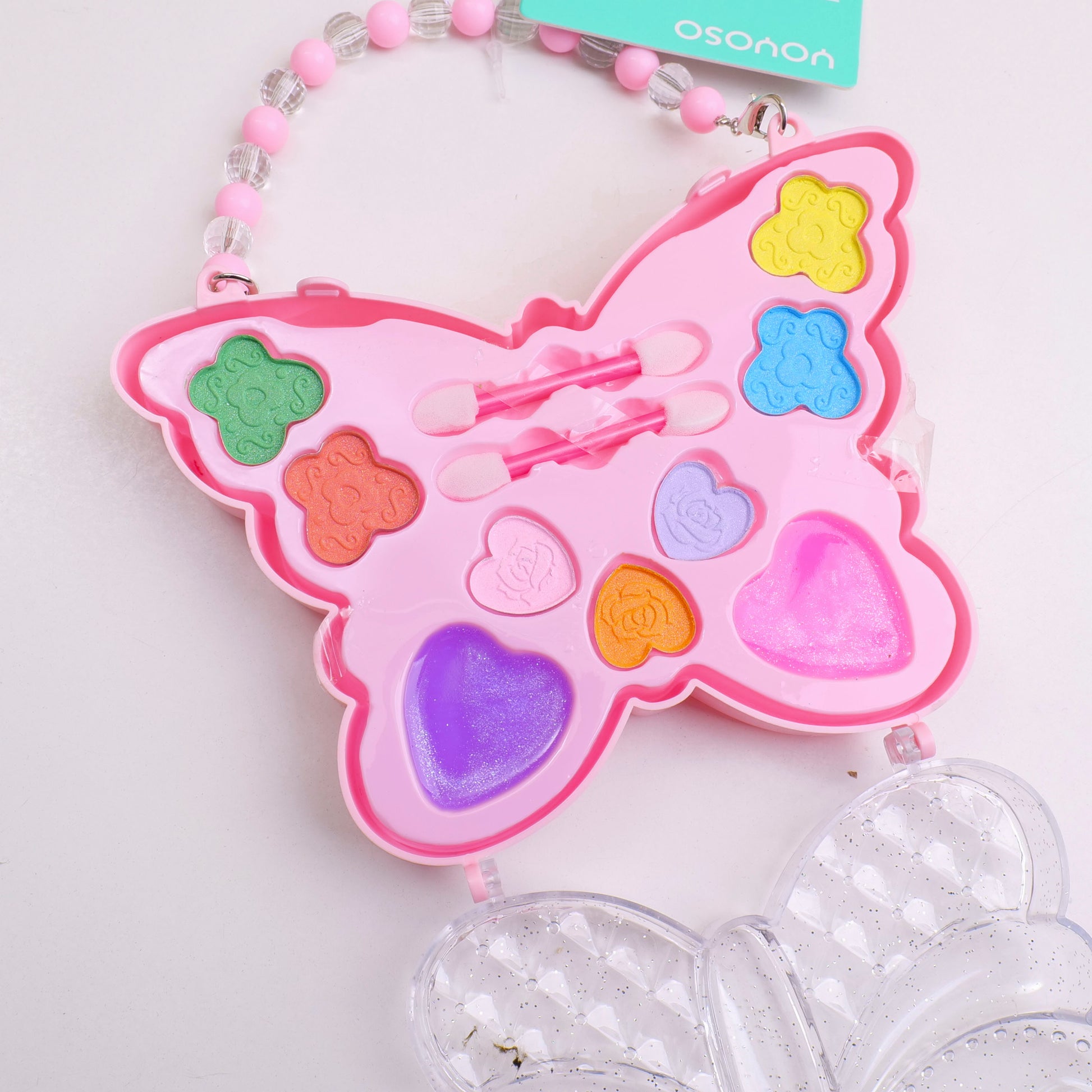 CARTERA EN FORMA DE MARIPOSA CON MAQUILLAJES PARA NIÑAS
