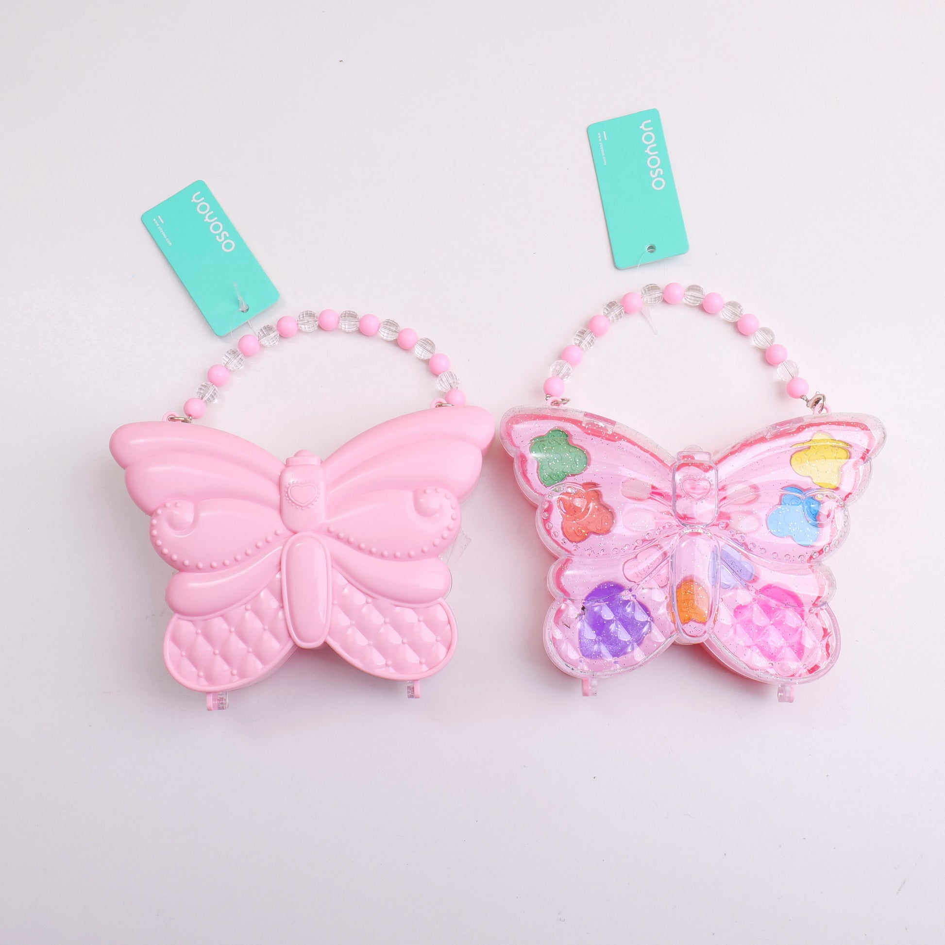 CARTERA EN FORMA DE MARIPOSA CON MAQUILLAJES PARA NIÑAS