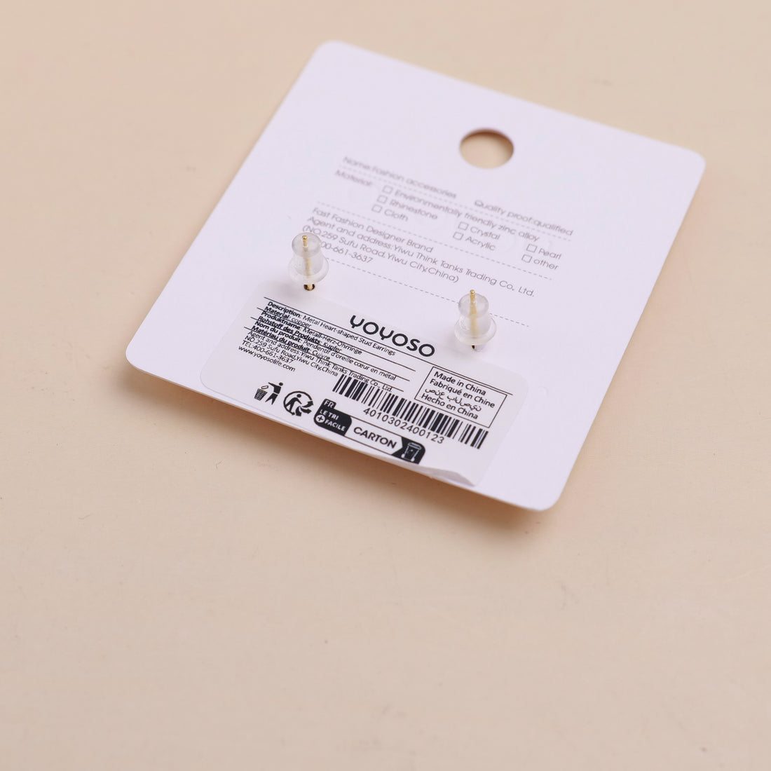 PENDIENTES DE CORAZON