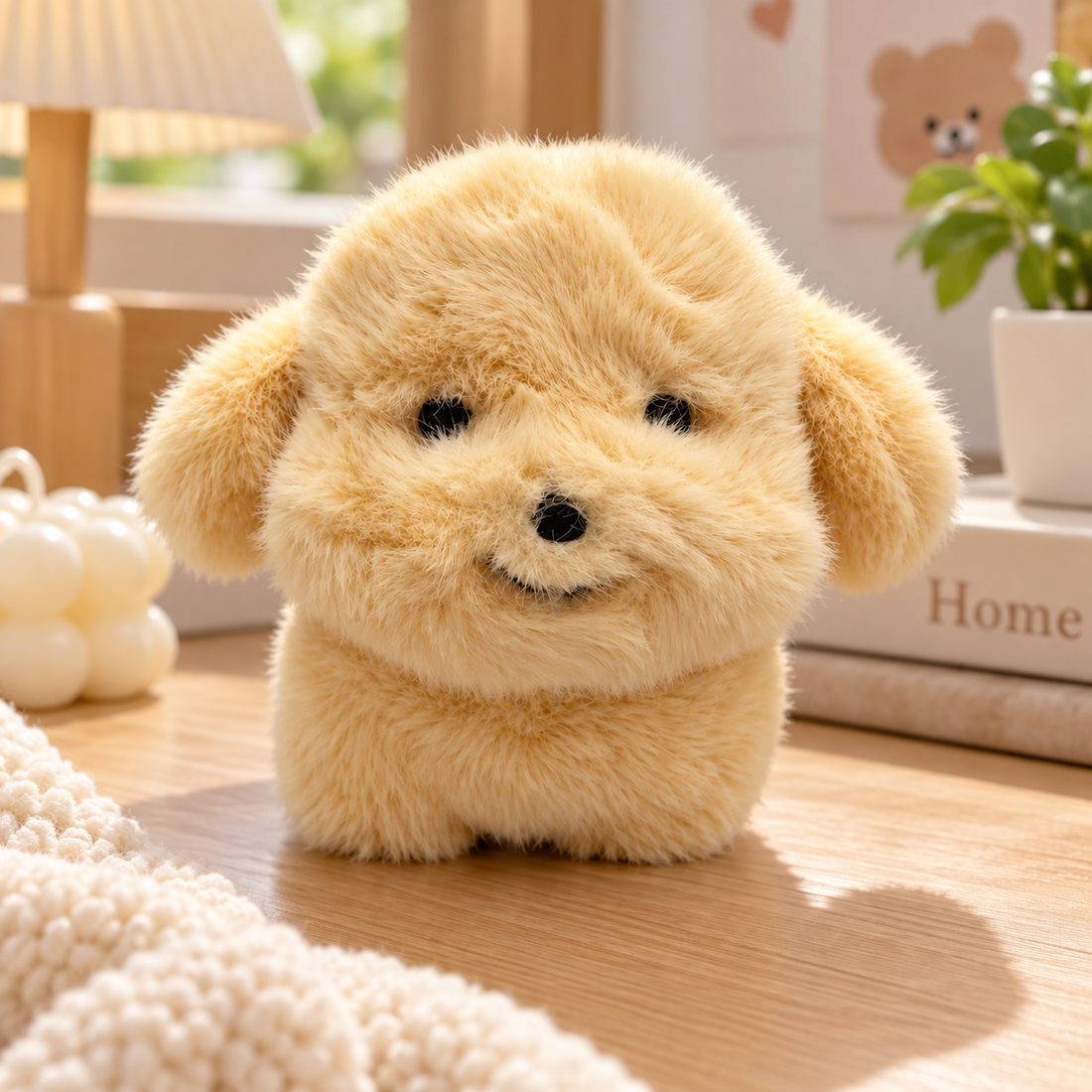Peluche Perrito Beige Suave y Esponjoso 20 cm Yoyoso