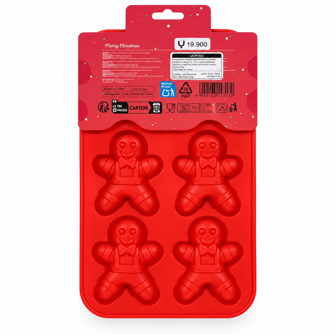 Molde de Silicona Muñeco de Jengibre Yoyoso