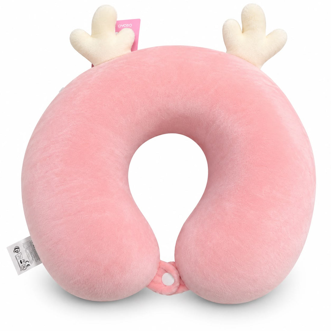 Cojín Cervical Reno Navideño Rosa