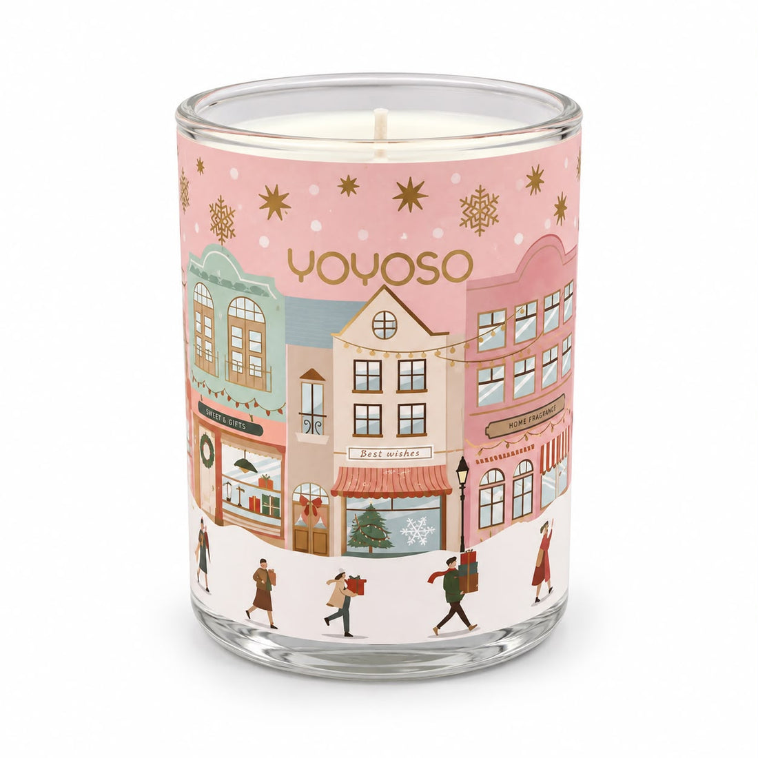 Set de Velas Aromáticas Rosadas 3 unidades Yoyoso