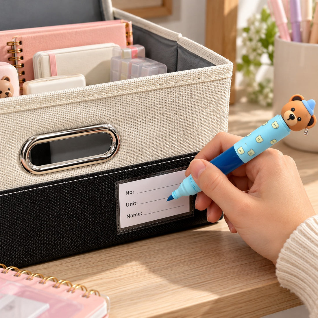 Caja organizadora con tapa 25 × 22 × 17 cm – Yoyoso