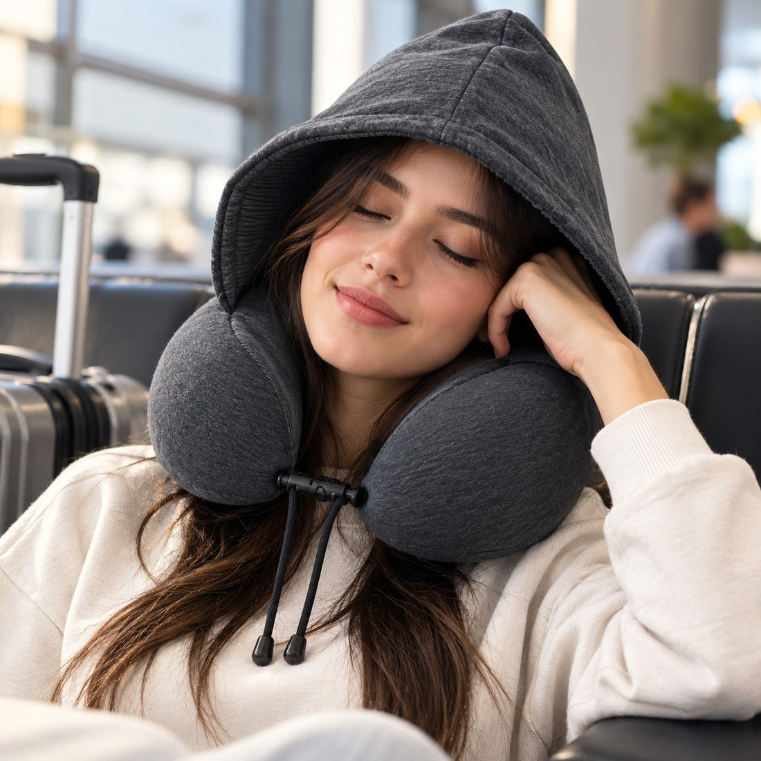 Almohada cervical en U con forro para viaje – Yoyoso