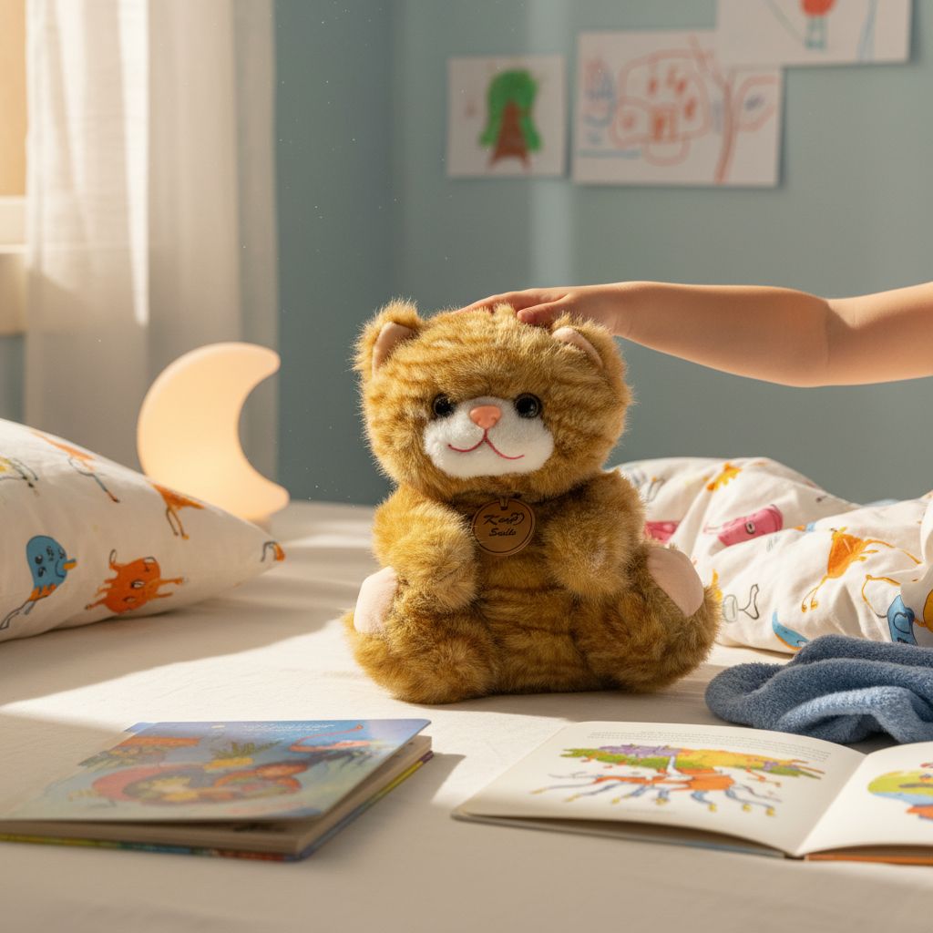 Peluche Gato Mostaza 23 cm Suave y Adorable Yoyoso