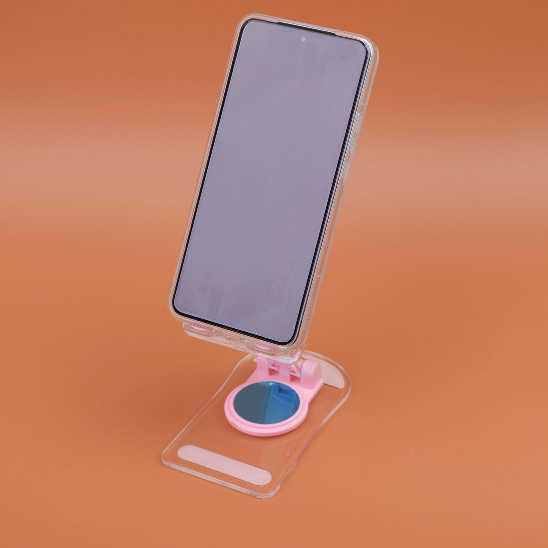 Soporte Para Celular de Escritorio Acrílico Rosado Yoyoso