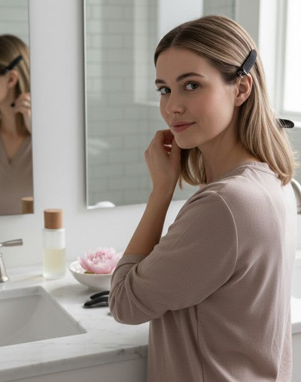 Set de 4 Pinzas para Cabello Profesionales Antideslizantes con Textura de Agarre Suave Yoyoso