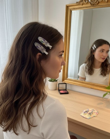 Clips de Cabello Acrilicos Multicolores Yoyoso