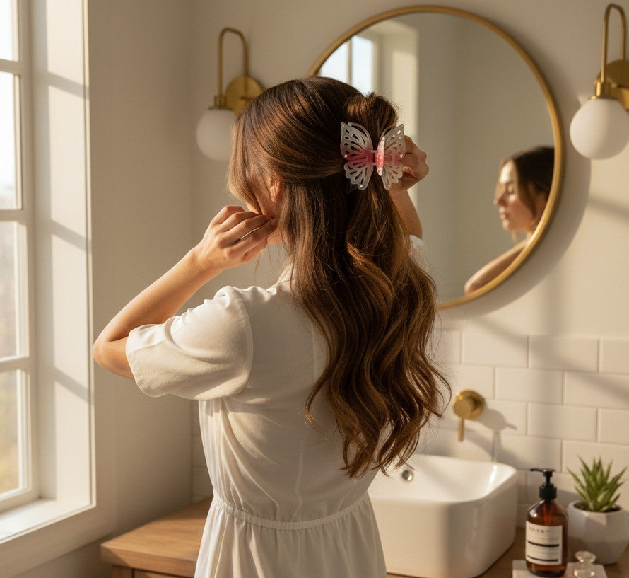 Pinza para el Cabello Mariposa Con brillantes Yoyoso