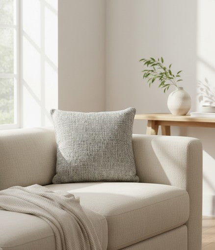 Cojín Decorativo Texturizado Gris Mineral Yoyoso