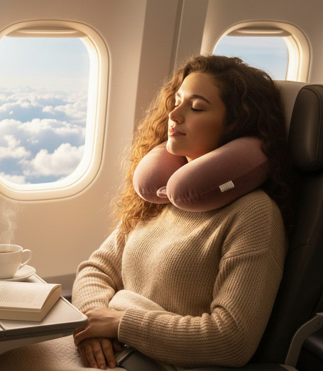 Almohada de Viaje en U con Soporte Cervical Ergonómico Yoyoso
